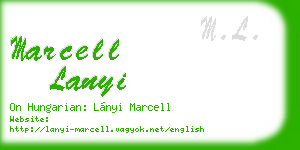 marcell lanyi business card